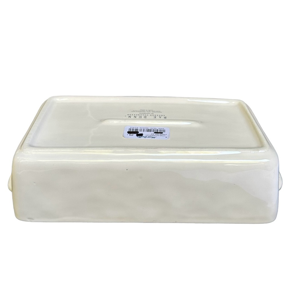 Rae Dunn LOAF Baking Dish Pan White Black Large Letters Dimples NWT 2017 OG - Picture 11 of 16